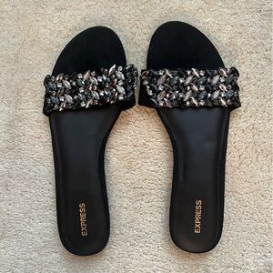 Express Rhinestone Sandals size 10